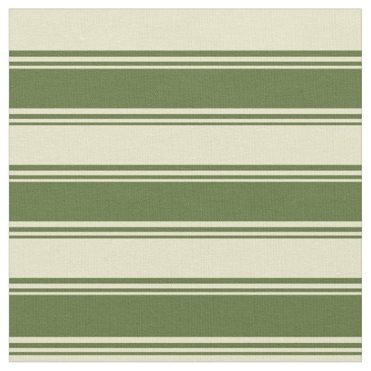Donkerolive Green en Bleek Goldenrod Pattern Stof (Close Up)