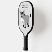 Donkerontwerp op maat pickleball paddle (Links)