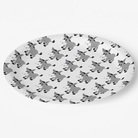 Donkerontwerp Papieren Bordje (Gekanteld)