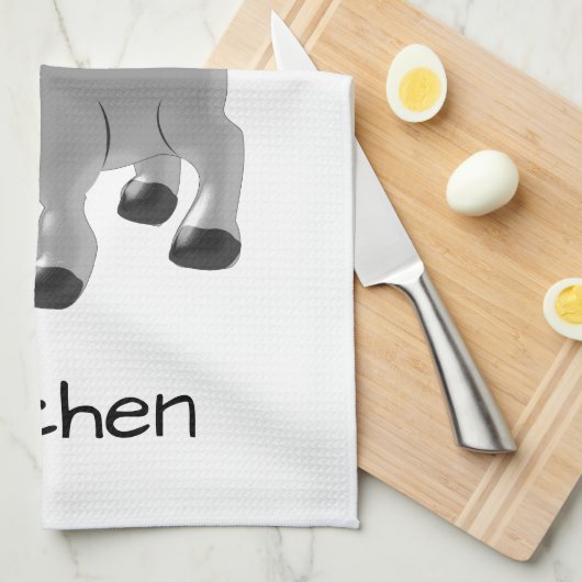 Donkerontwerp Theedoek (Quarter Fold)