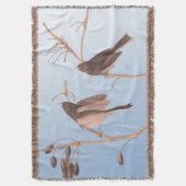 Donkerooige Junco Audubon-sneeuwvogels op de bakaf Deken (Voorkant Verticaal)