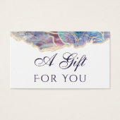 donkeroptische kaart met cadeaukaart (Voorkant)