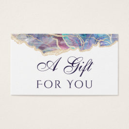 donkeroptische kaart met cadeaukaart