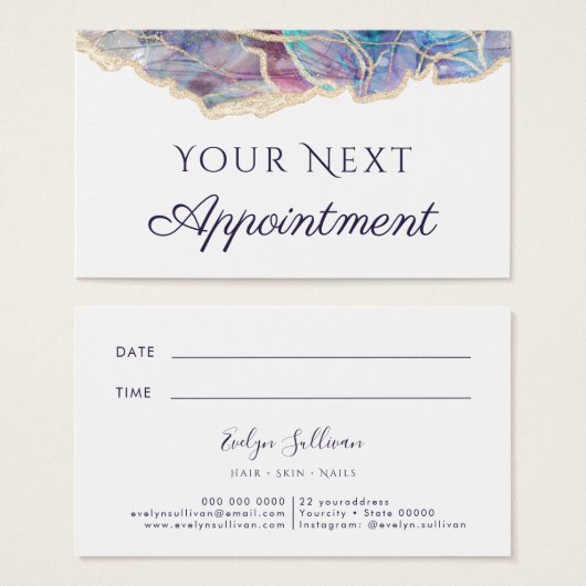 donkeroptische ontwerpaanwijzingskaart visitekaartje (Voorkant /achterkant)