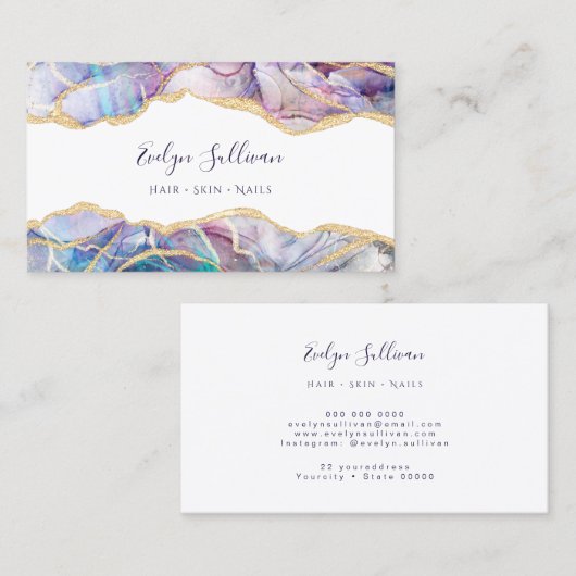 donkeroptische visitekaartje (Voorkant / Achterkant)