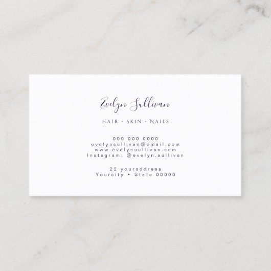 donkeroptische visitekaartje (Achterkant)