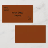 Donkeroranje Visitekaartje (Voorkant / Achterkant)