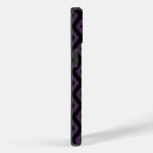 Donkerpaars en zwart diamantpatroon Case-Mate iPhone case (Achterkant / Rechts)