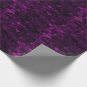 Donkerpaars & Zwart Abstract  Cadeaupapier (Hoek)