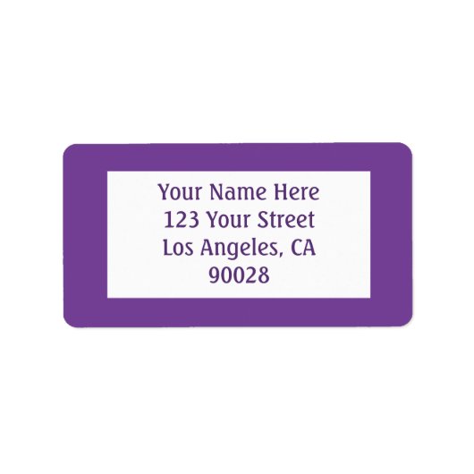 donkerpaarse etiket (Voorkant)