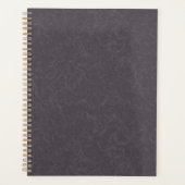 Donkerpaarse gestructureerde oppervlak wervelend p planner (Voorkant)