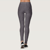 Donkerpaarse gestructureerde oppervlakte wervelend leggings (Achterkant)