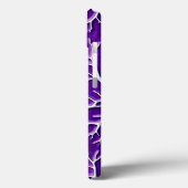 Donkerpaarse iPhone-hoes met adertextuur Case-Mate iPhone Case (Achterkant / Links)