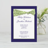 Donkerpaarse lichtgroene stippen Post-huwelijksfee Kaart (Staand voorkant)