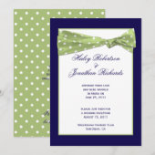 Donkerpaarse lichtgroene stippen Post-huwelijksfee Kaart (Voorkant / Achterkant)
