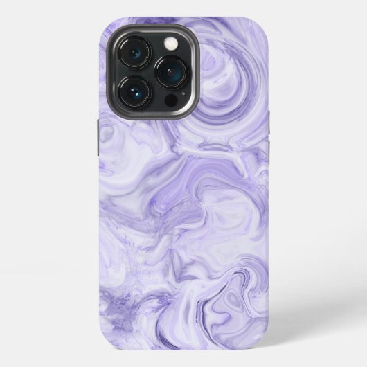 Donkerpaarse Marmer Gradiënt iPhone Hoesje (Achterkant)