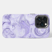 Donkerpaarse Marmer Gradiënt iPhone Hoesje (Achterkant horizontaal)