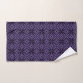 Donkerpaarse Retro Patroon Bad Handdoek (Handdoek)