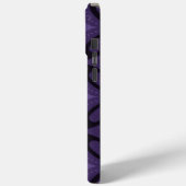 Donkerpaarse Retro Patroon Case-Mate iPhone Case (Achterkant / Links)
