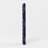 Donkerpaarse Retro Patroon Case-Mate iPhone Case (Achterkant/rechts)