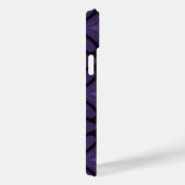 Donkerpaarse Retro Patroon Case-Mate iPhone Case (Achterkant / Rechts)