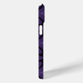 Donkerpaarse Retro Patroon Case-Mate iPhone Case (Achterkant / Rechts)
