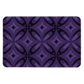 Donkerpaarse Retro Patroon Magneet (Horizontaal)