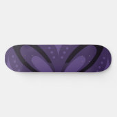 Donkerpaarse Retro Patroon Persoonlijk Skateboard (Horizontaal)