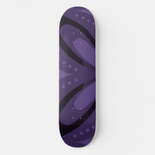 Donkerpaarse Retro Patroon Persoonlijk Skateboard
