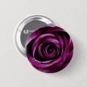 Donkerpaarse roos knop ronde button 5,7 cm (Voorkant /achterkant)