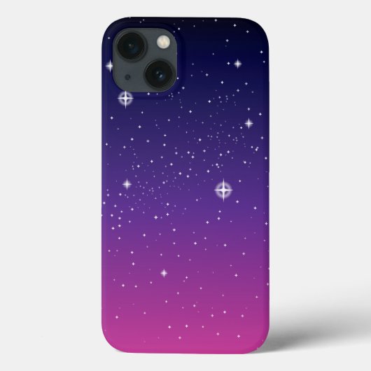 Donkerpaarse sterrenhemel Case-Mate iPhone case (Achterkant)