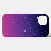 Donkerpaarse sterrenhemel Case-Mate iPhone case (Achterkant (horizontaal))