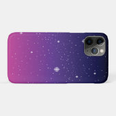 Donkerpaarse sterrenhemel Case-Mate iPhone case (Achterkant (horizontaal))