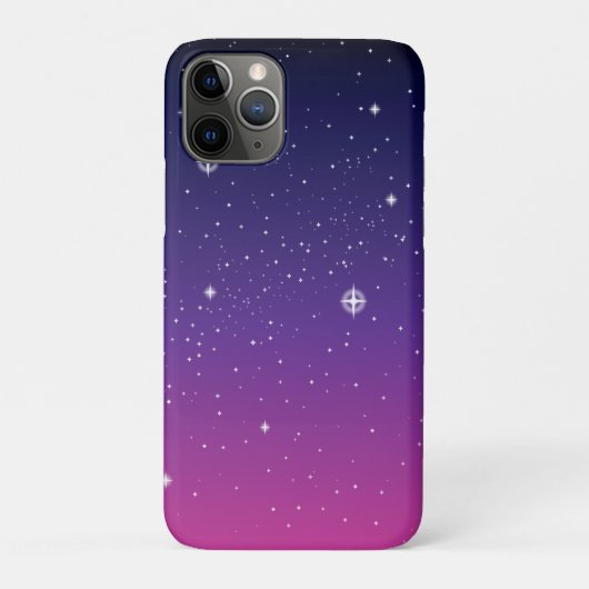 Donkerpaarse sterrenhemel Case-Mate iPhone case (Achterkant)