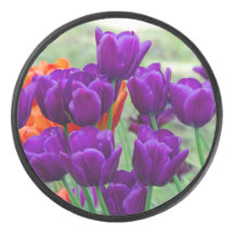 Donkerpaarse tulpen legpuzzel