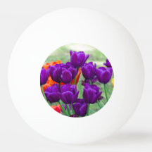 Donkerpaarse tulpen legpuzzel