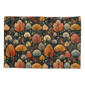 Donkerpatroon herfstbladeren sinaasappel herfst bo kussensloop (Achterkant-Links)