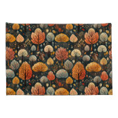 Donkerpatroon herfstbladeren sinaasappel herfst bo kussensloop (Achterkant-Rechts)