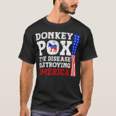 Donkerpokken De ziekte vernietigt Amerika T-shirt (Voorkant)