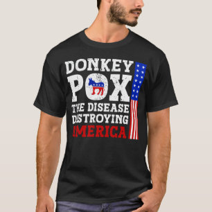 Donkerpokken De ziekte vernietigt Amerika T-shirt