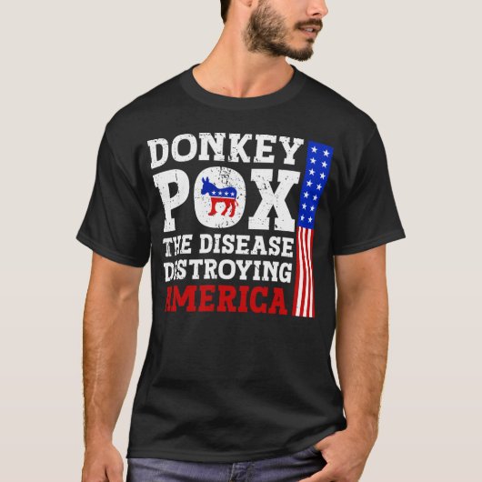 Donkerpokken De ziekte vernietigt Amerika T-shirt (Voorkant)