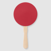 Donkerrode achtergrond handwaaier (Voorkant)