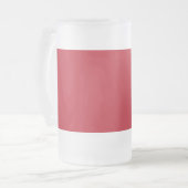 Donkerrode achtergrond  matglas bierpul (Voorkant links)