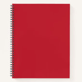Donkerrode achtergrond notitieboek (Voorkant)