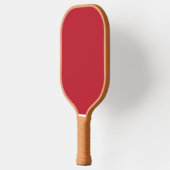 Donkerrode achtergrond pickleball paddle (Links)