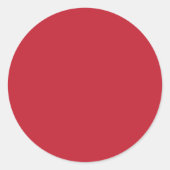 Donkerrode achtergrond ronde sticker (Voorkant)