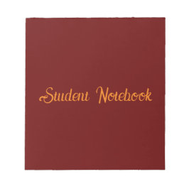 Donkerrode achtergrond studentenschrift 40 pagina' notitieblok