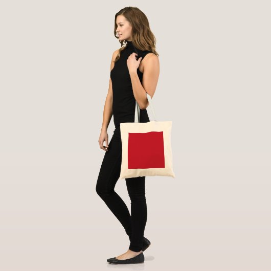 Donkerrode achtergrond  tote bag (Voorkant (model))