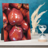 Donkerrode appels fotoplaat (Zijkant)