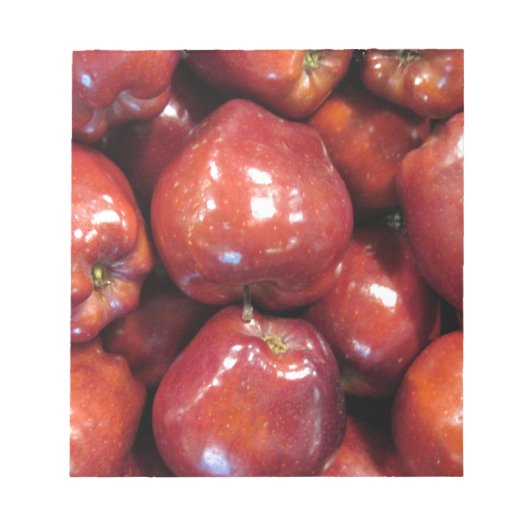 Donkerrode appels notitieblok (Voorkant)